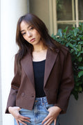Brown Short Jacket Blazer style