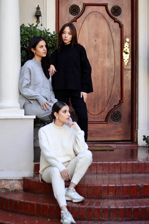 Knit Tracksuit Cream