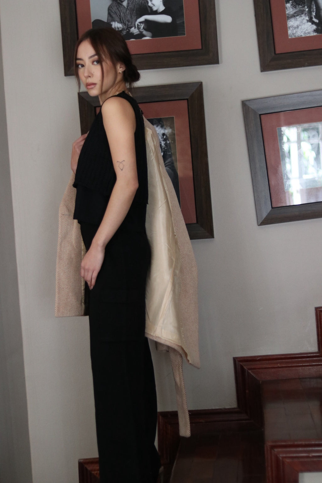 Knit Track Pants - Black