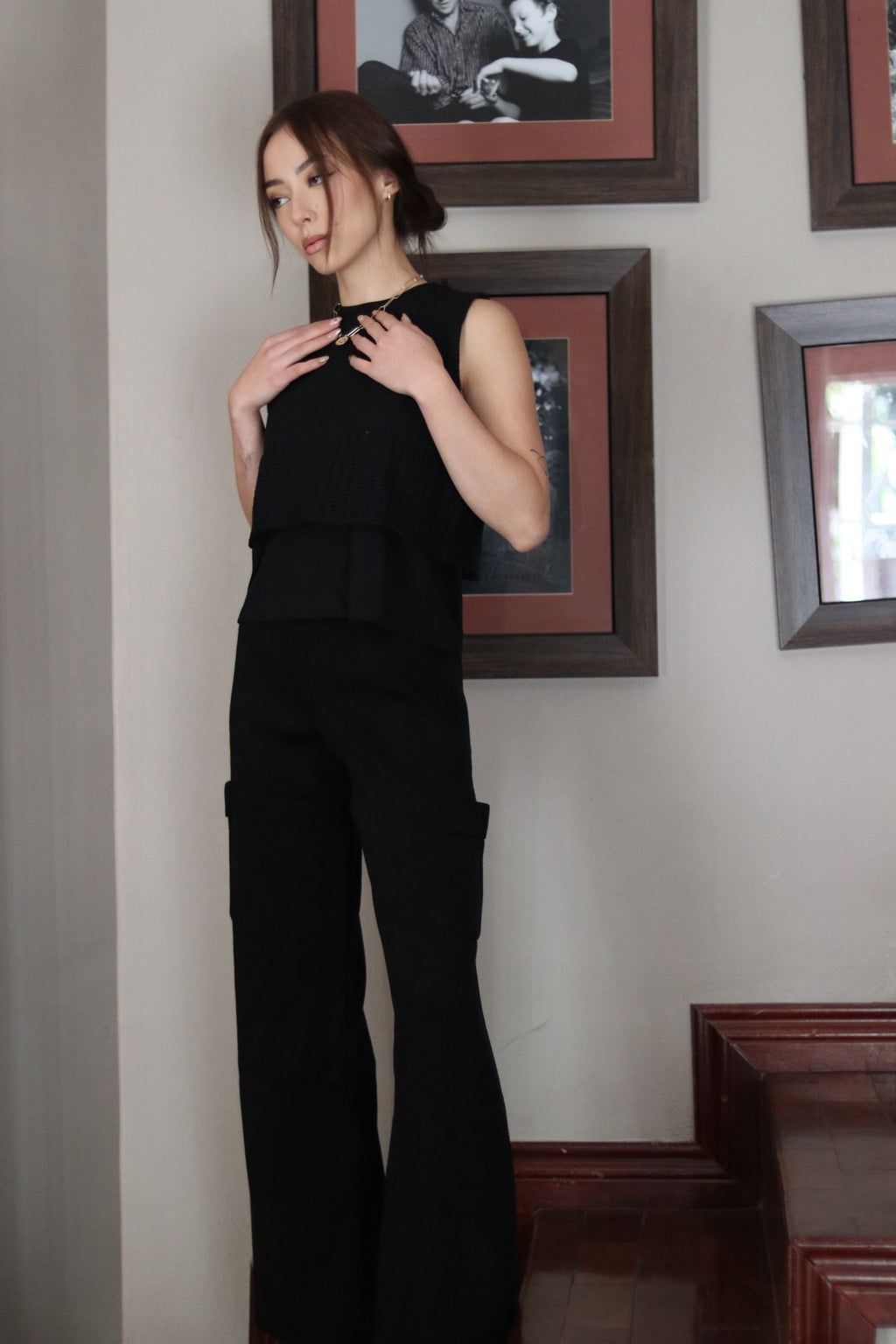 Knit Track Pants - Black