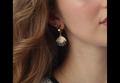 Ink Shell Earrings
