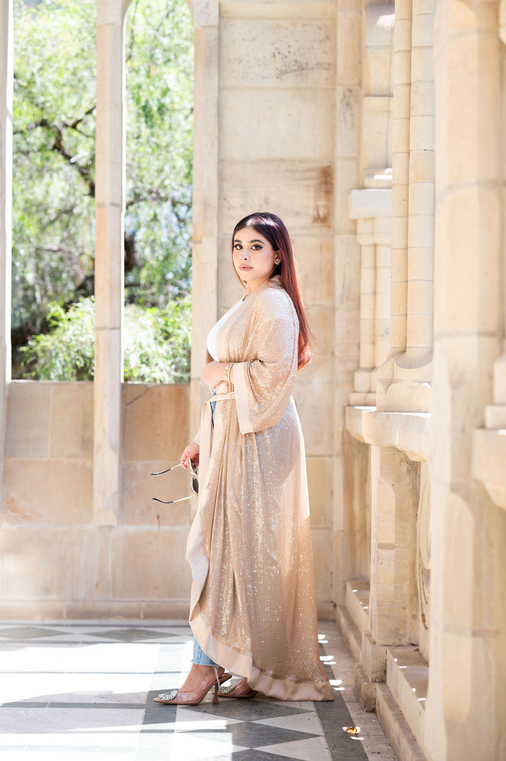 THE GOLD SEQUIN THROW