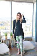 High Low with Green and Pink Legging