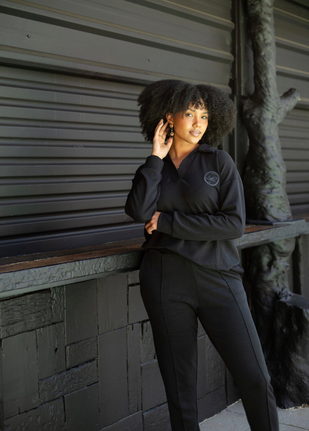 LARO Modal Black Tracksuit
