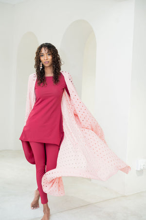 Pink kaftan