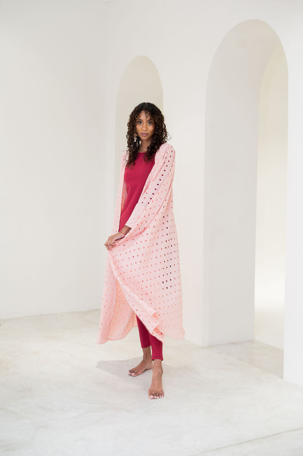 Pink kaftan