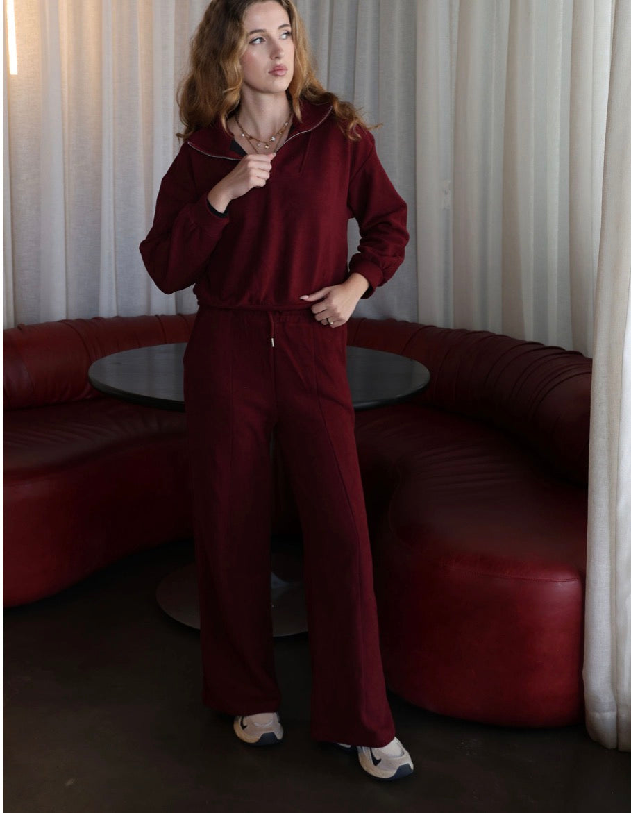 Ruby Red Half-Zip