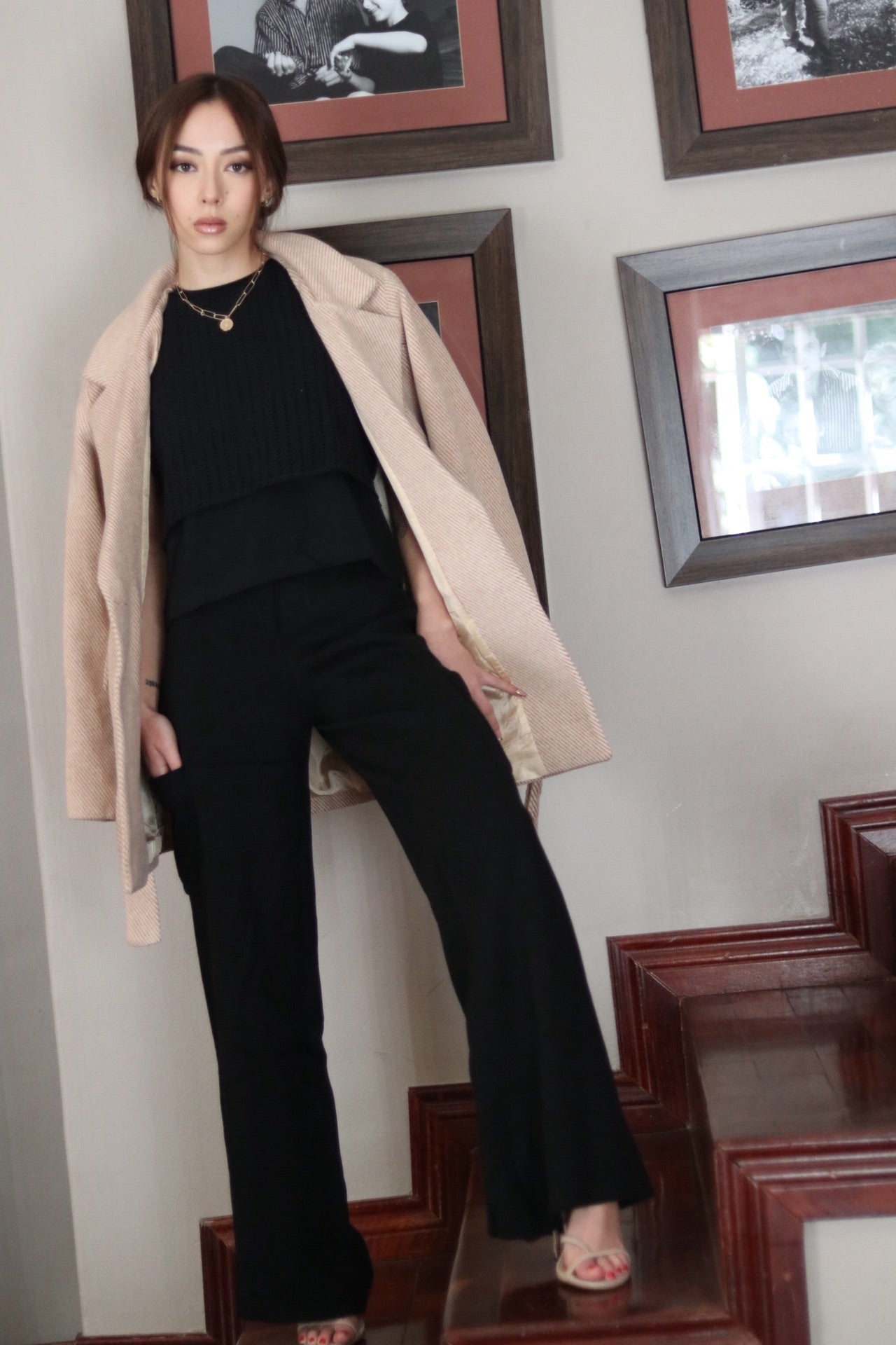 Knit Track Pants - Black