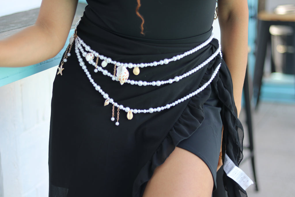 Black Ruffle Sarong