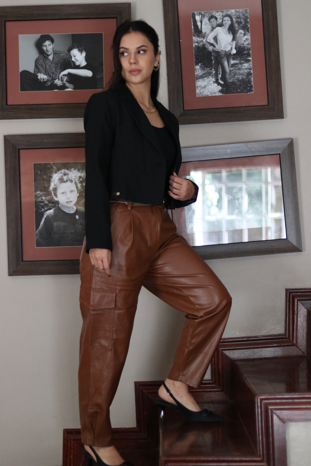 Leather Pants brown
