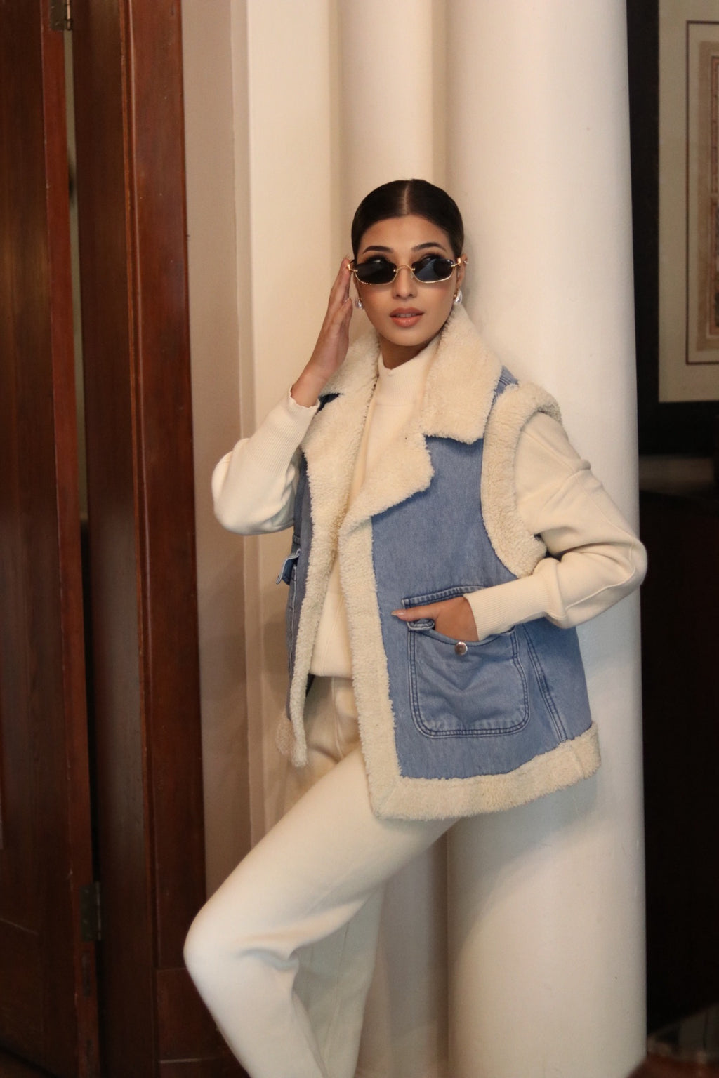 Sleeveless Denim Jacket