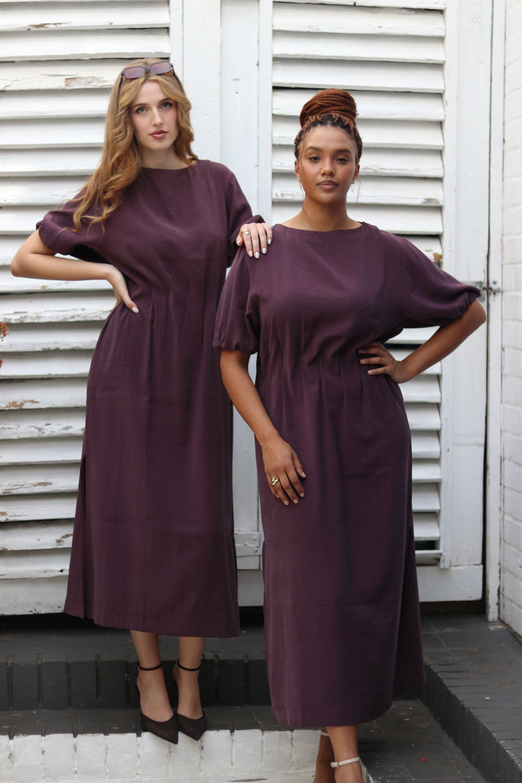 Maude Plum Dress