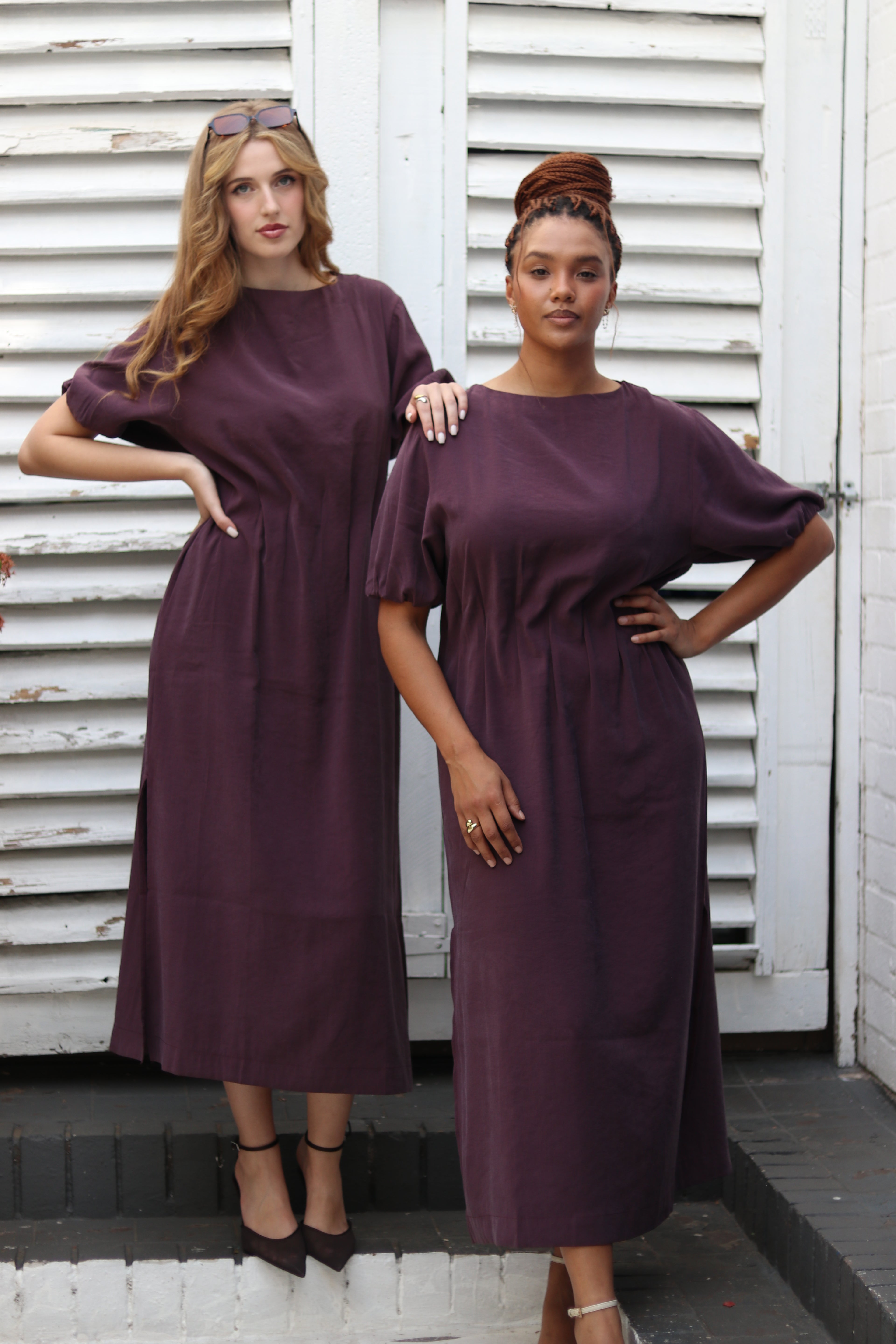 Maude Plum Dress