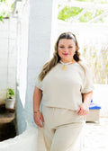 Cream Netting Co Ord Set
