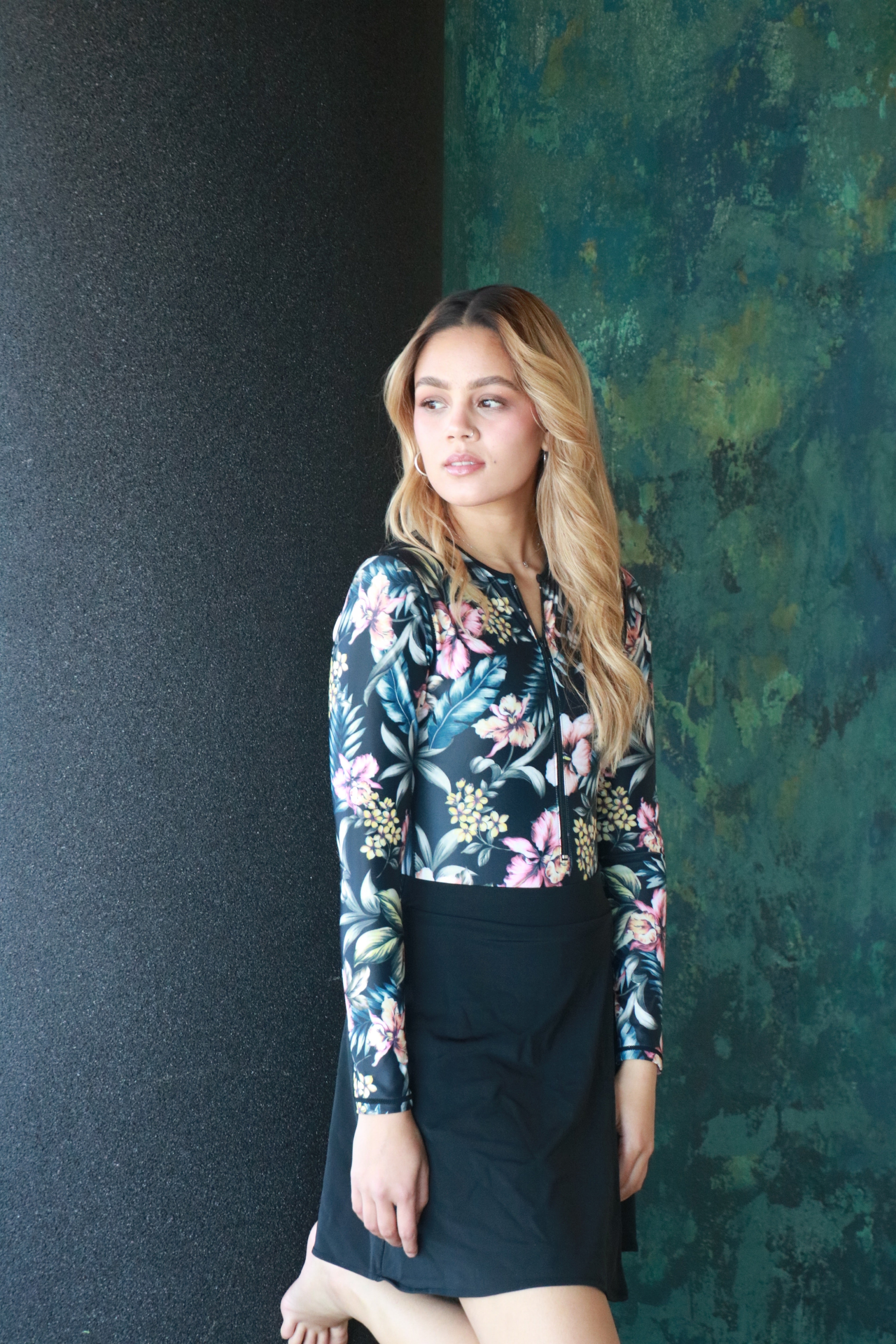 Midnight Floral Bodysuit