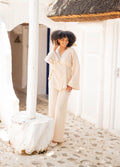 Beige Wrap Around Co Ord
