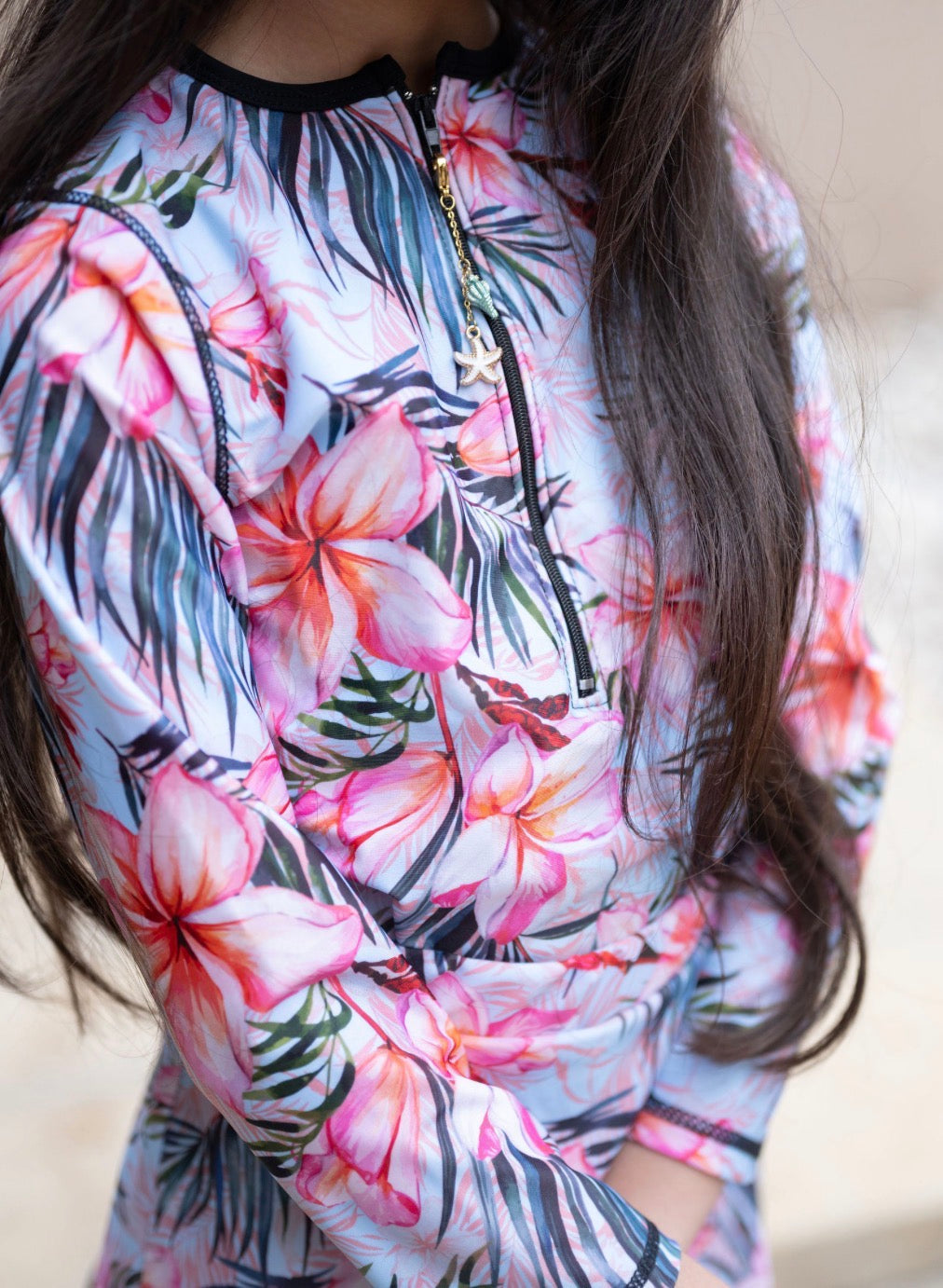 Pink Tropical Bodysuit Kids