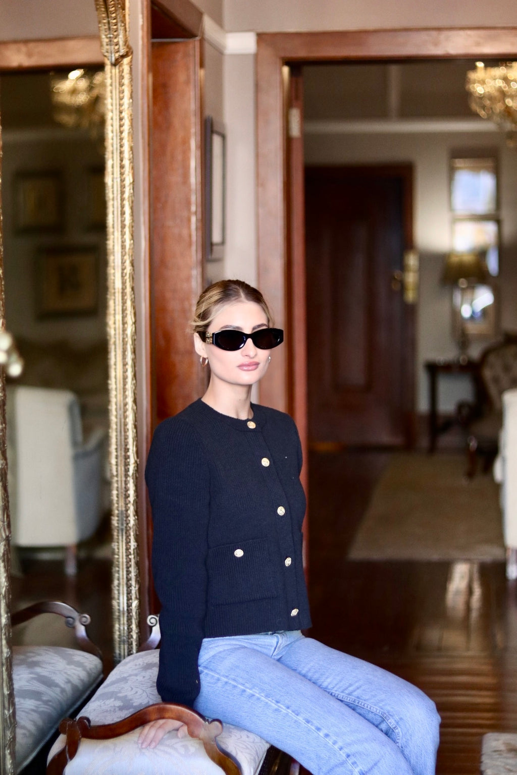 Gold Button Down Jersey