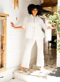 Beige Diamanté Blouse