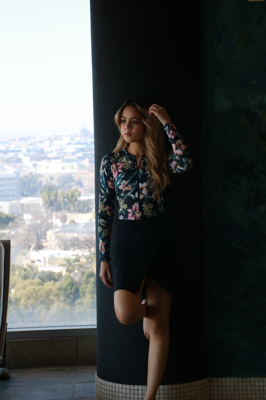 Midnight Floral Bodysuit