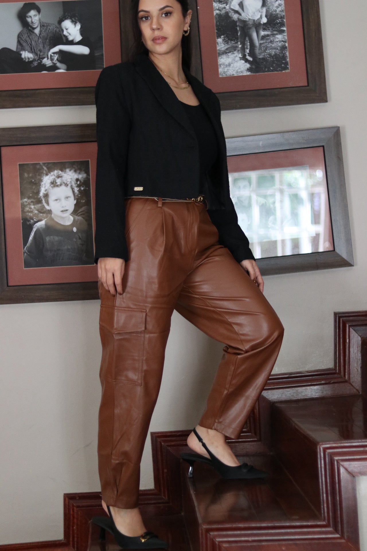 Leather Pants brown