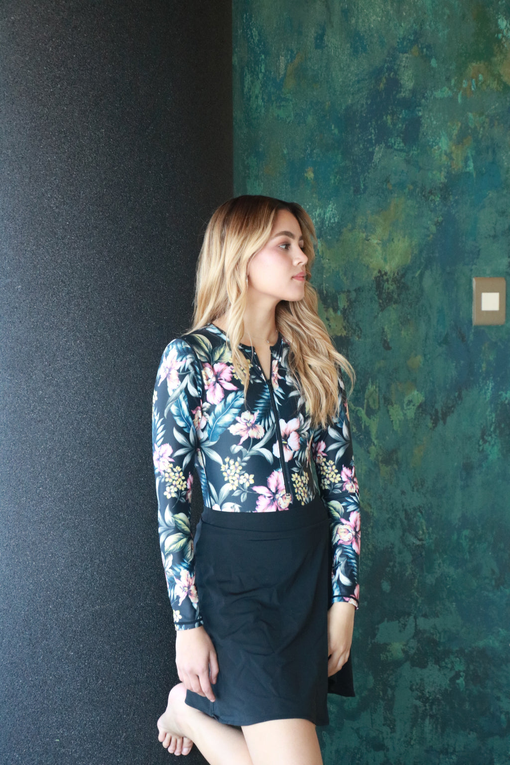 Midnight Floral Bodysuit