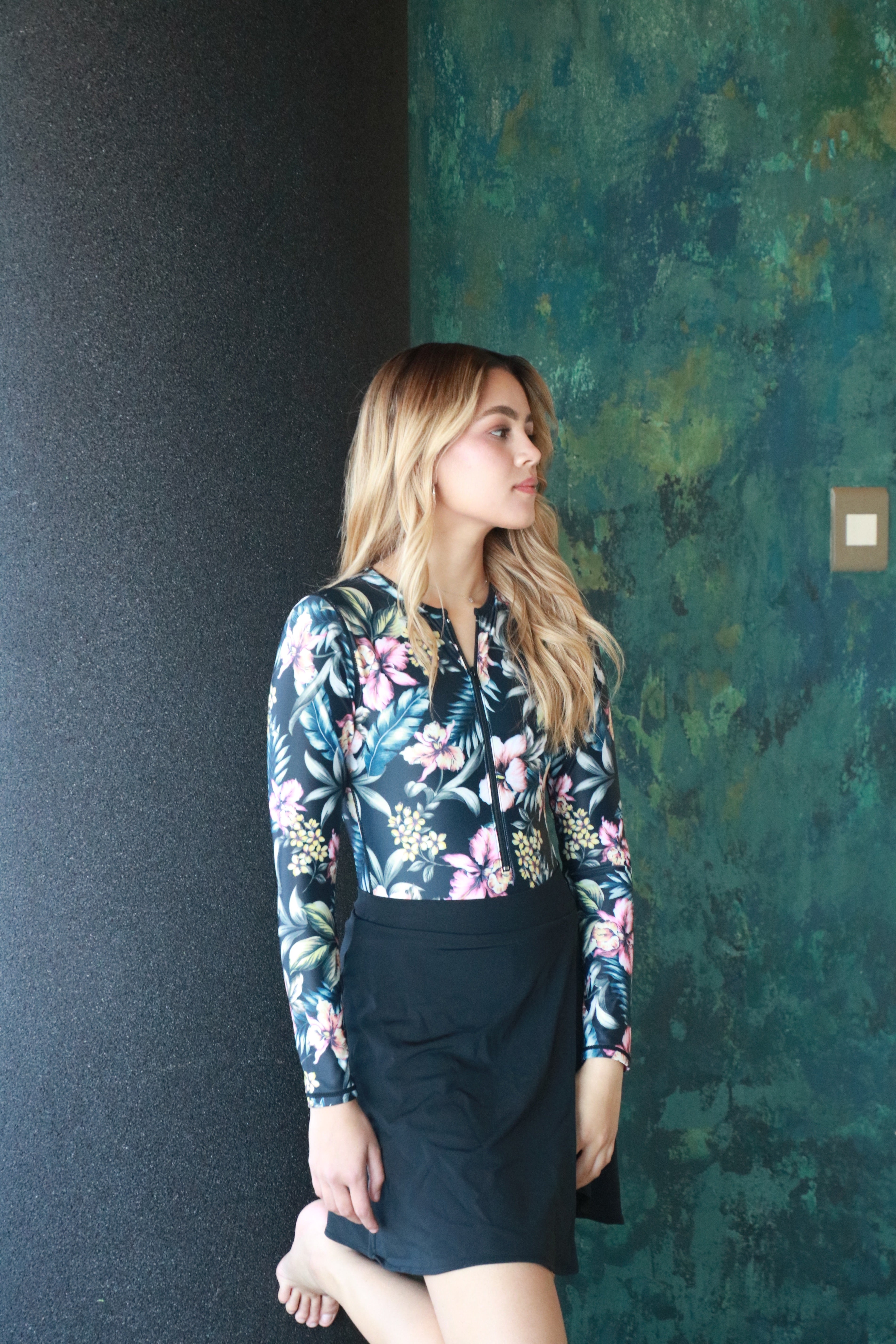Midnight Floral Bodysuit