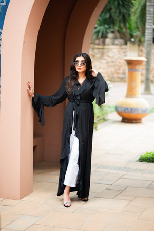 Frill detailing with bell sleeves