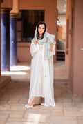 Soft Pearl front tie, white