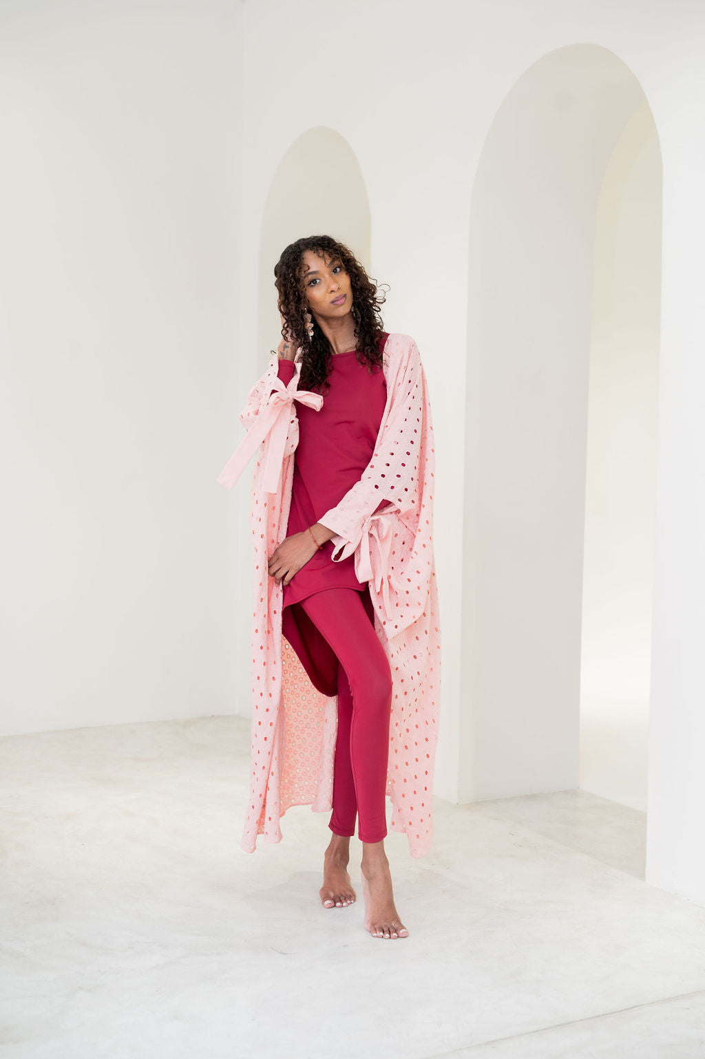 Pink kaftan