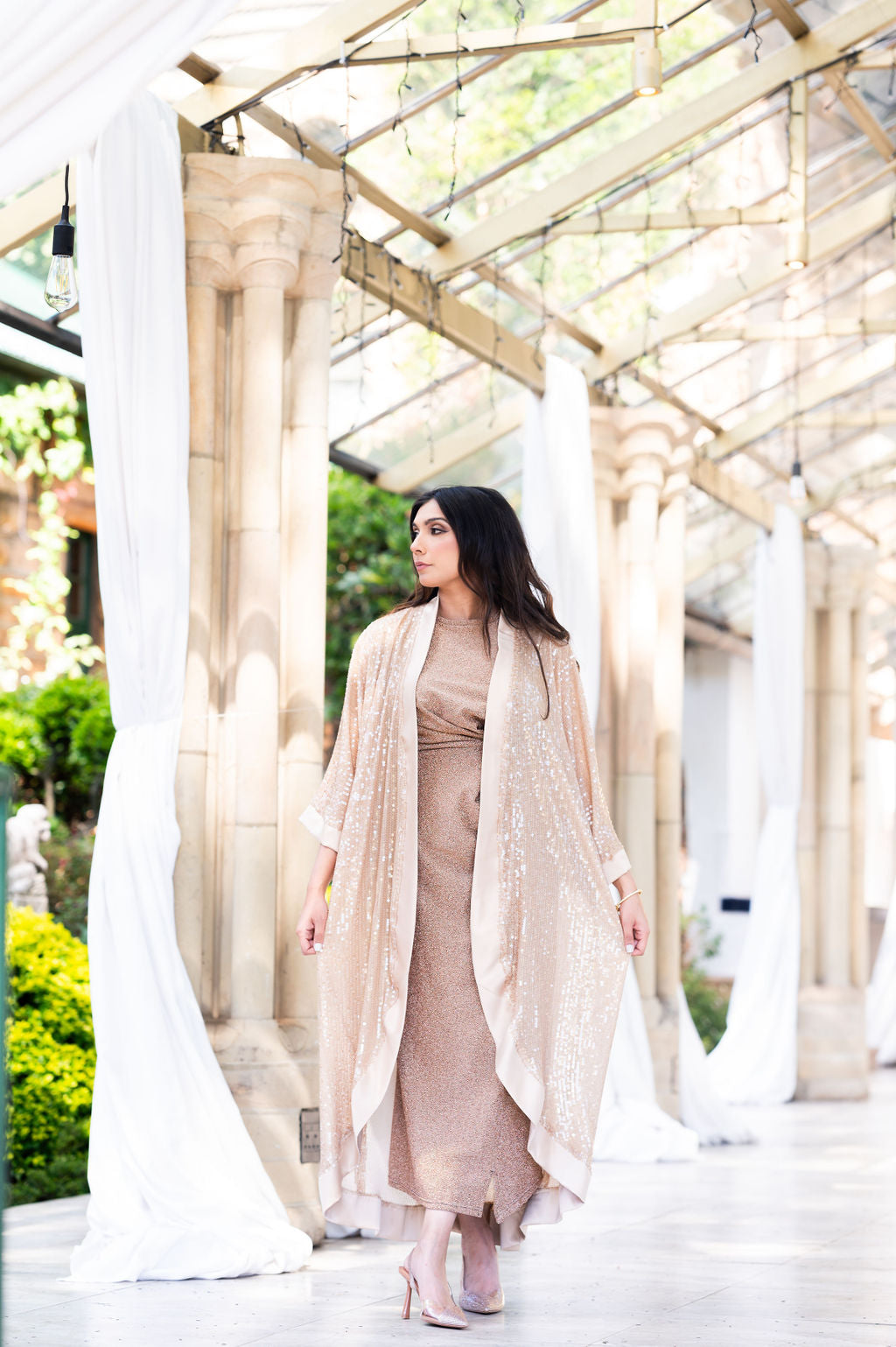 THE GOLD SEQUIN THROW