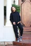 Knit Tracksuit Black