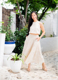 Embossed Top with Skirt