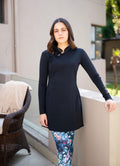 Dynasty Dress with Blue Floral Leggings