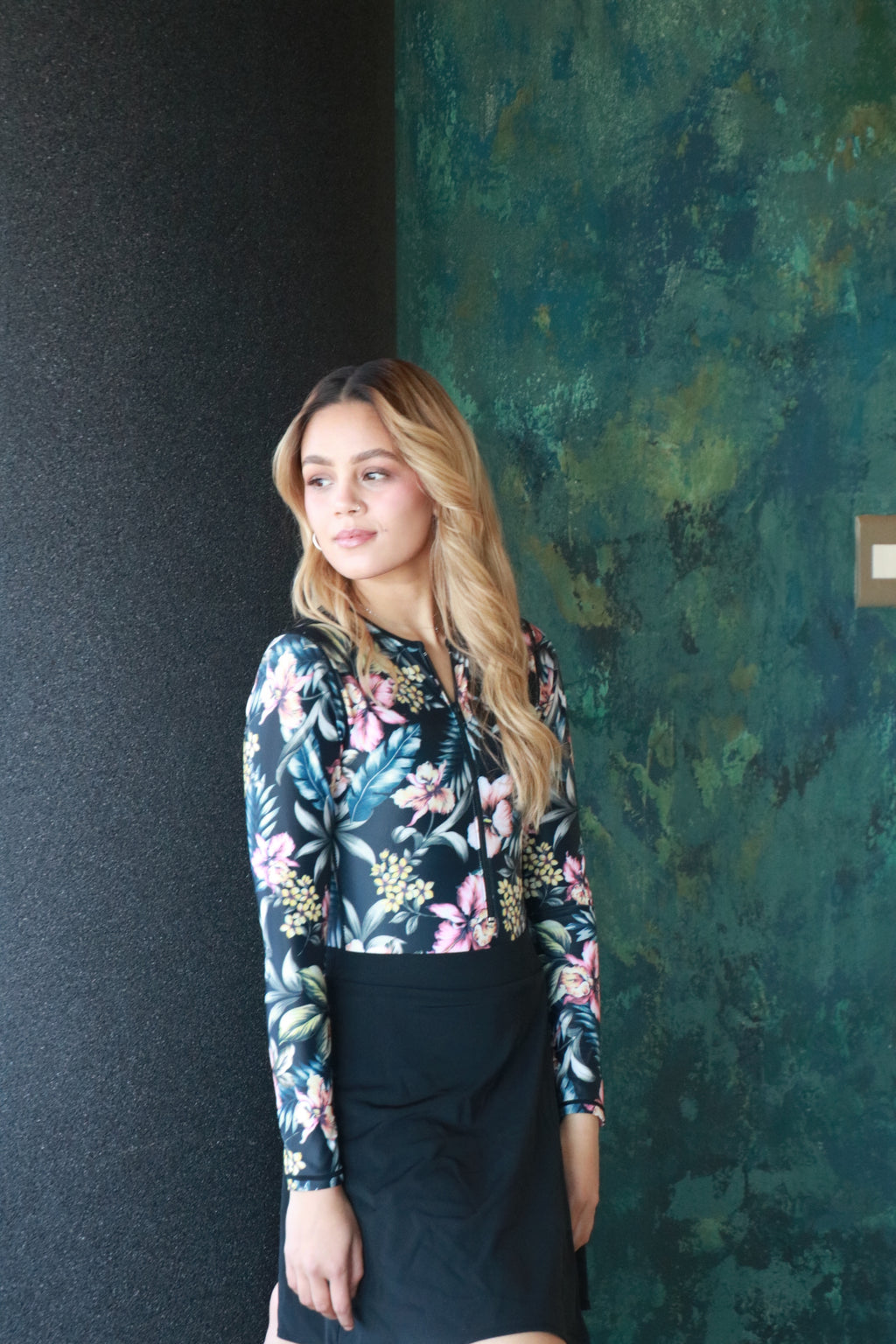 Midnight Floral Bodysuit