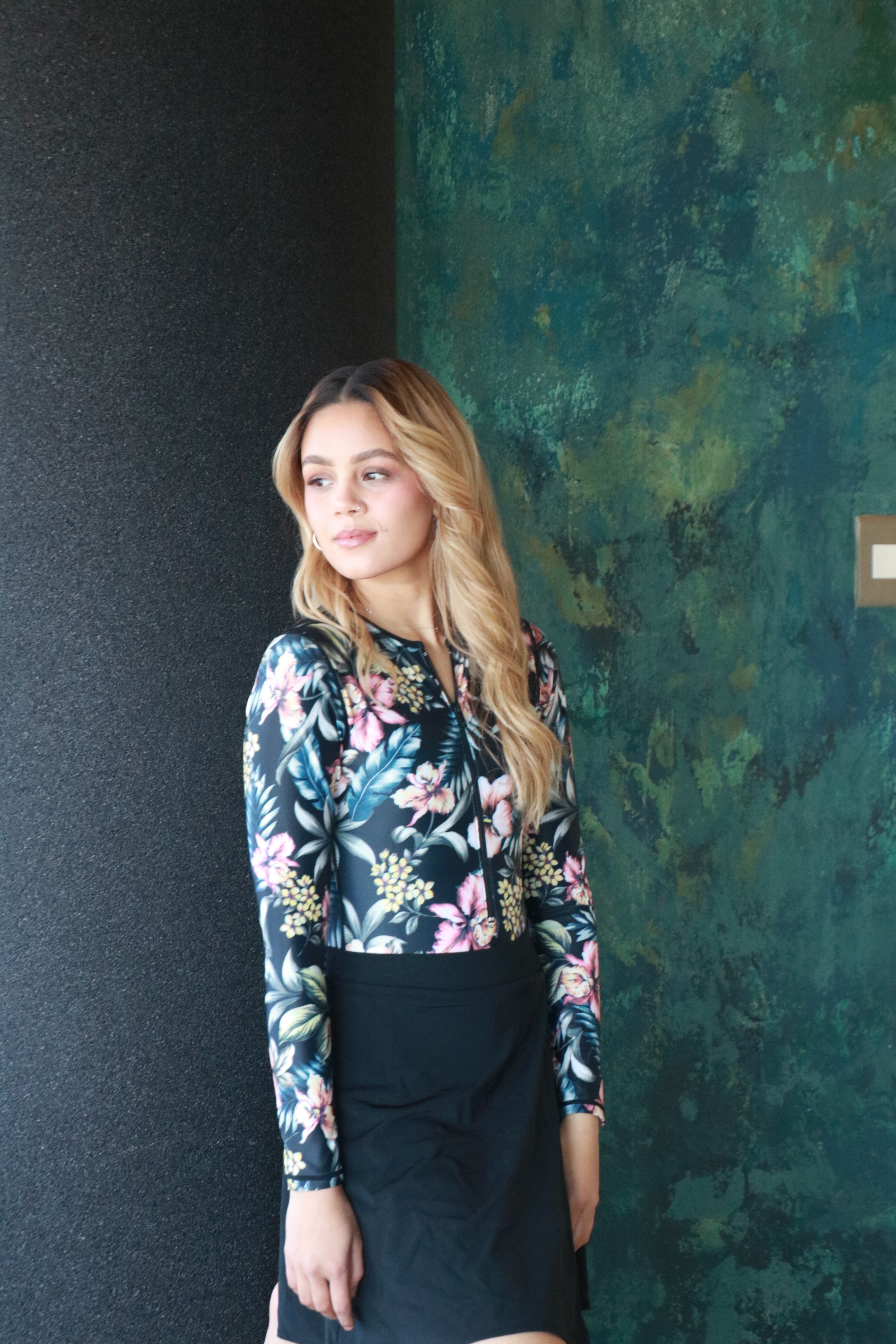 Midnight Floral Bodysuit