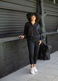 LARO Modal Black Tracksuit