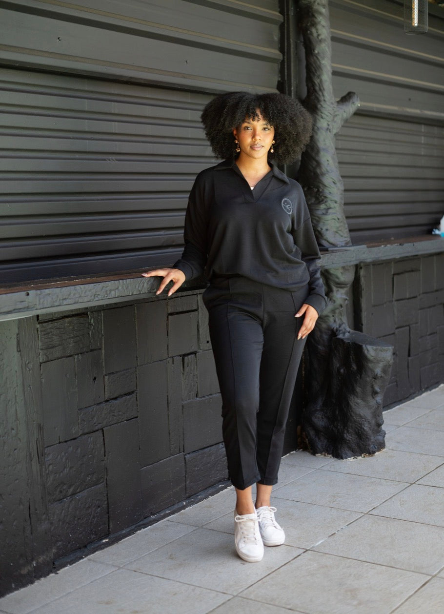 LARO Modal Black Tracksuit