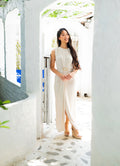 Beige Linen Buckle Dress