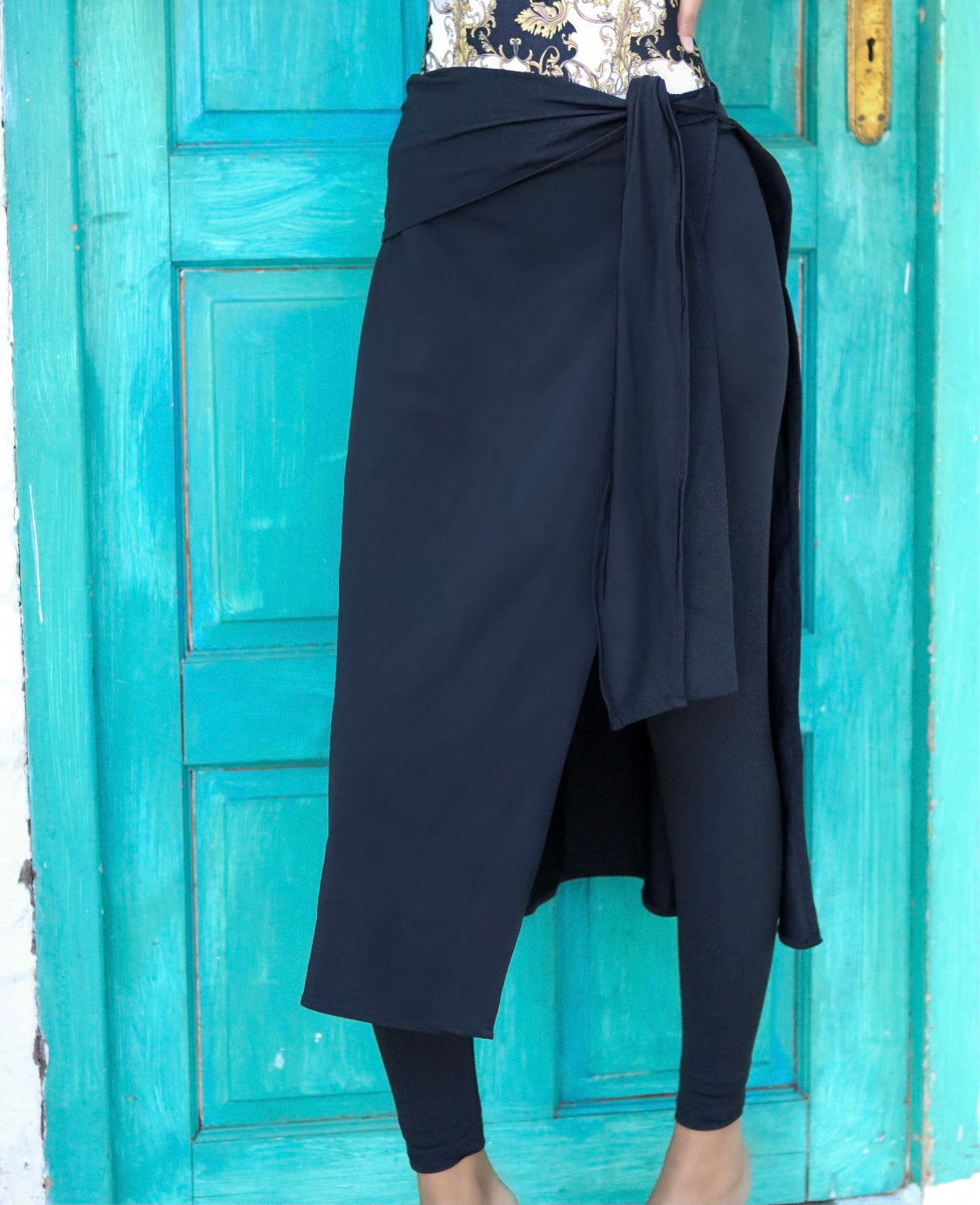 Long Swimming Skirt with Legging