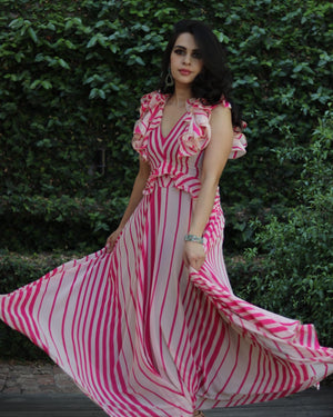 Pink Striped Dress