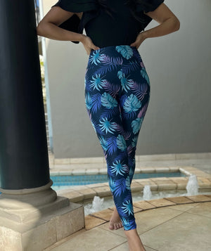 Blue Leaf Legging