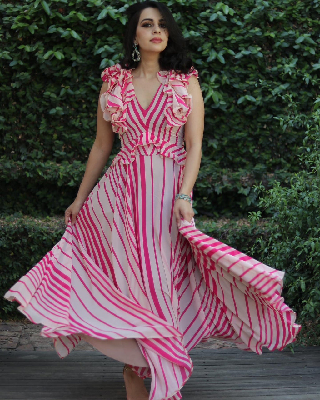 Pink Striped Dress